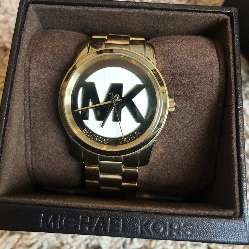 Michael Kors Ladies Runway Gold Watch